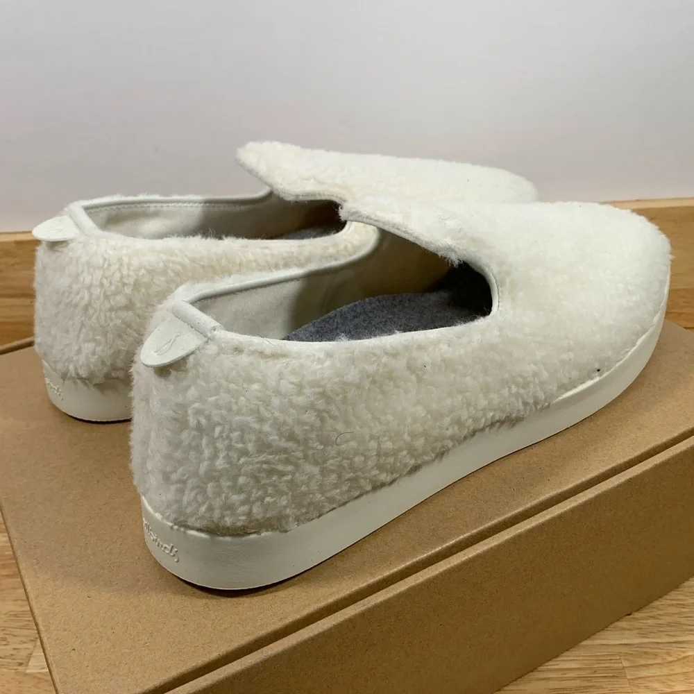 NEW Wool Lounger Fluff‎ Mens 13 Natural White Cream Merino Wool MF1MAWW130